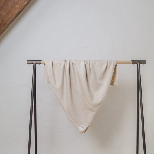 Organic Knit Blanket - Sand