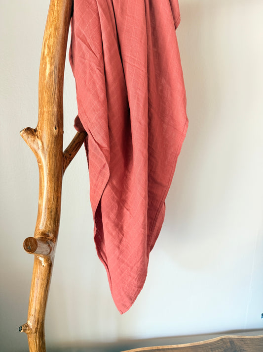 MUSSELIN XL SCHMUSETUCH - Ankommen-Tuch (120x120 cm)