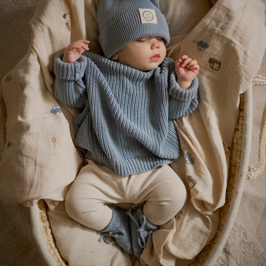 Organic Muslin Swaddle - Little Driver