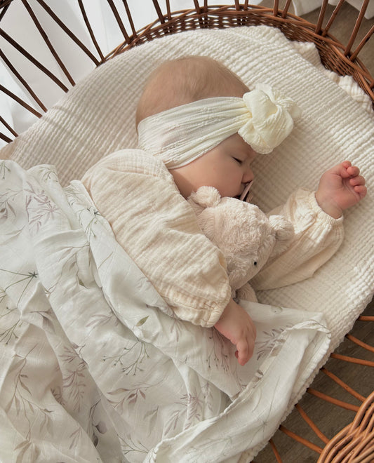 MUSSELIN XL SCHMUSETUCH - calm nature (120x120 cm)