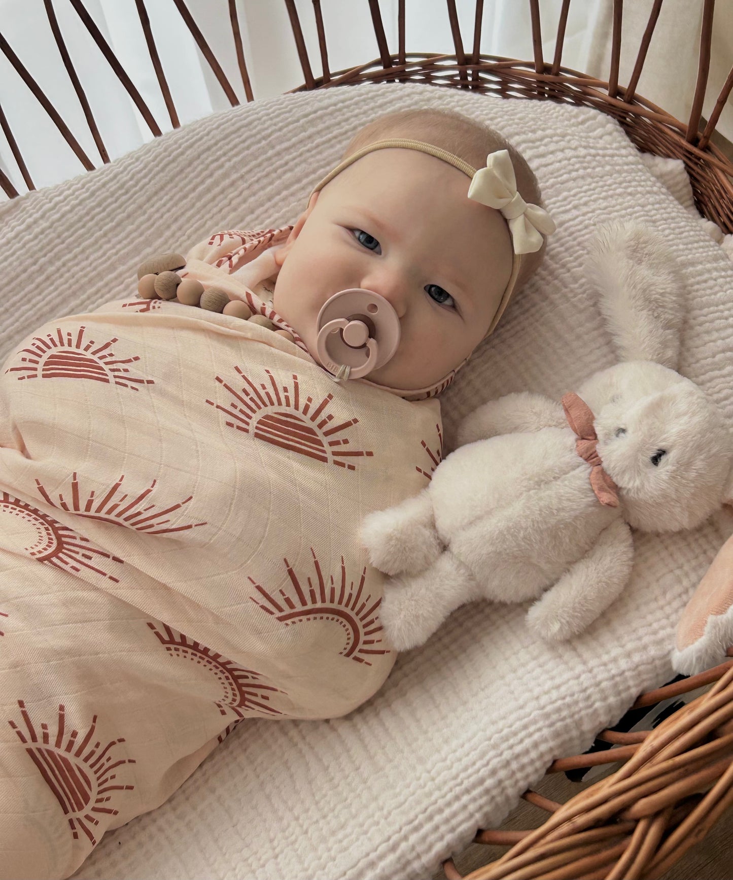 MUSSELIN XL SCHMUSETUCH - sunset (120x120 cm)