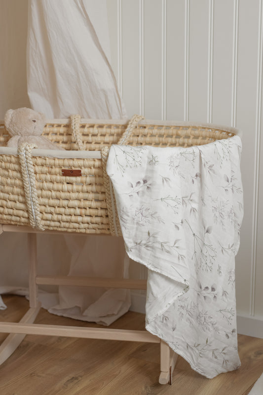 MUSSELIN XL SCHMUSETUCH - calm nature (120x120 cm)