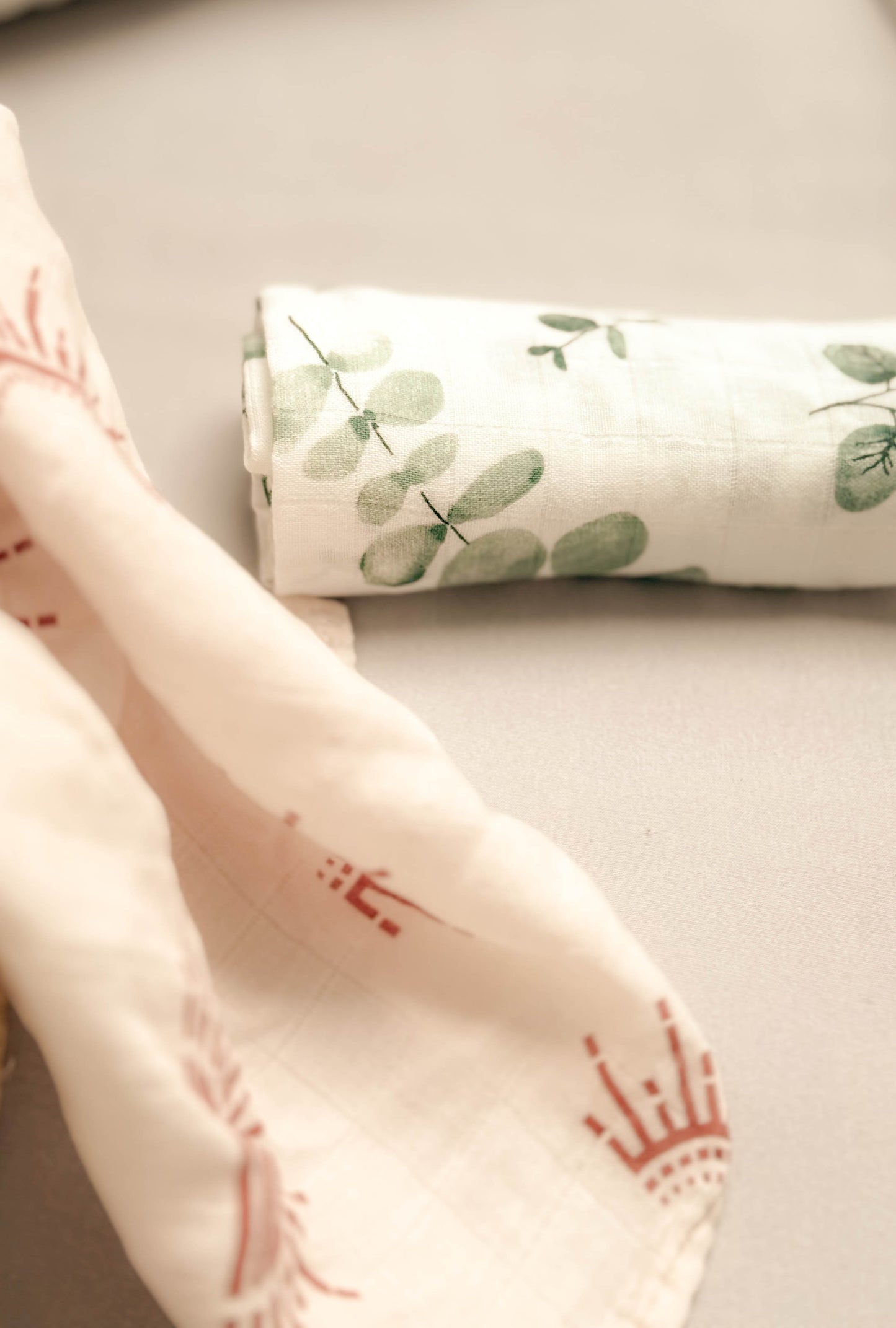 Mulltücher 2er Set - eucalyptus - 60x60cm