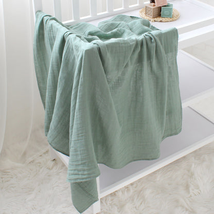 MUSSELIN XL SCHMUSETUCH - soft mint (120x120 cm)