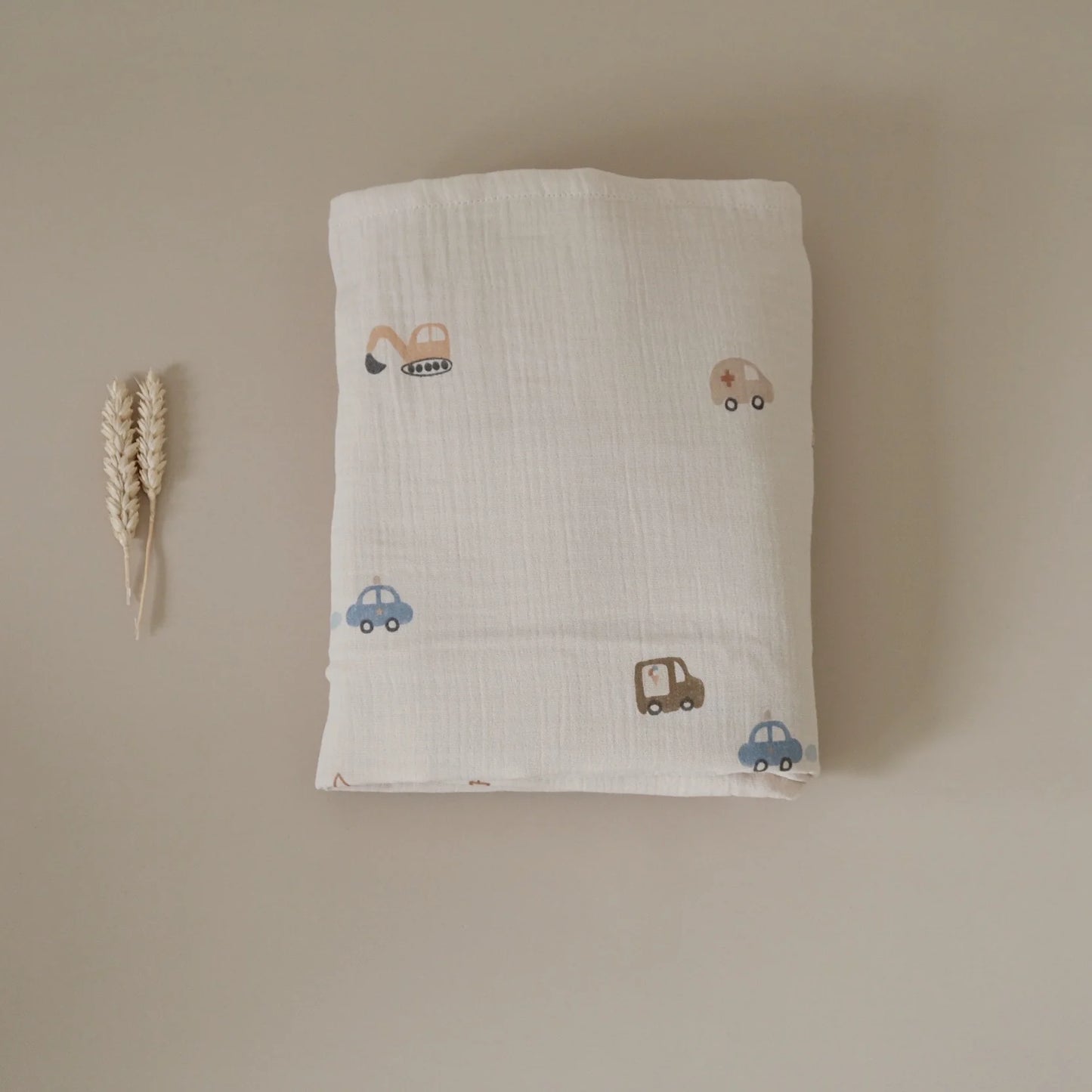 Organic Muslin Swaddle - Little Driver