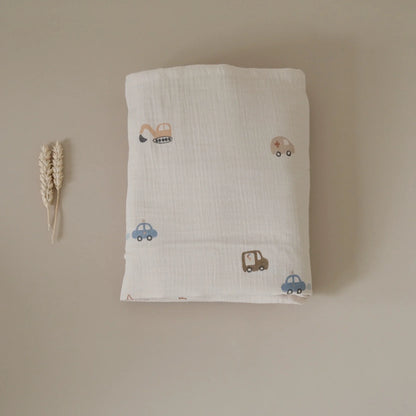 Organic Muslin Swaddle - Little Driver