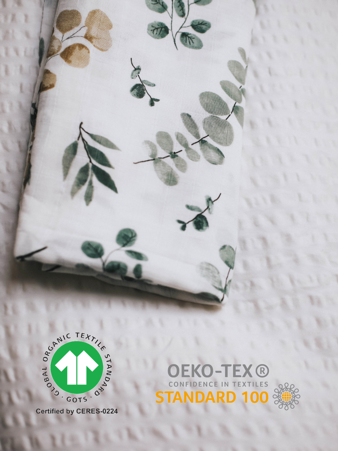 MUSSELIN XL SCHMUSETUCH - sunset (120x120 cm)