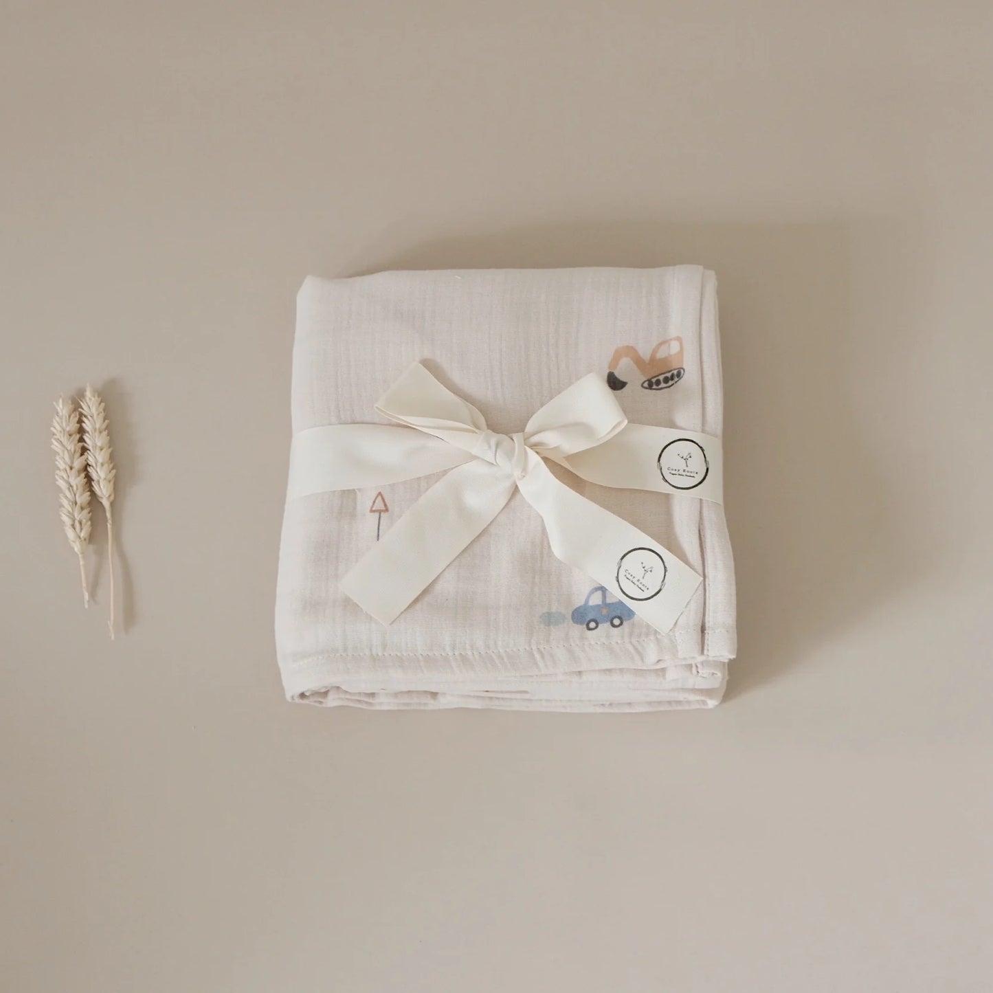 Organic Muslin Swaddle - Little Driver