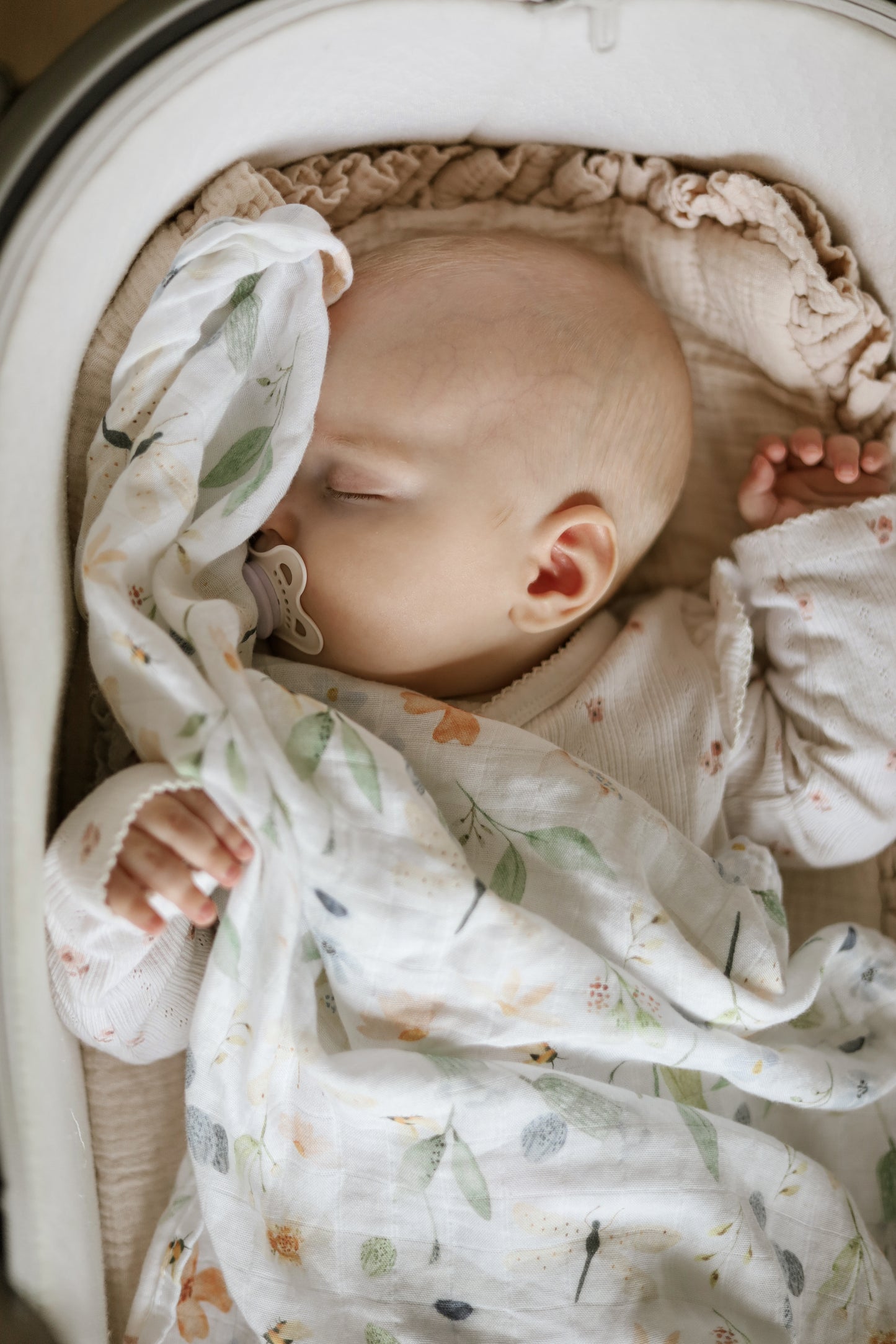 MUSSELIN XL SCHMUSETUCH - dreamy meadow (120x120 cm)