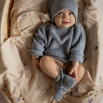 Organic Muslin Swaddle - Little Driver