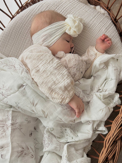 MUSSELIN XL SCHMUSETUCH - calm nature (120x120 cm)