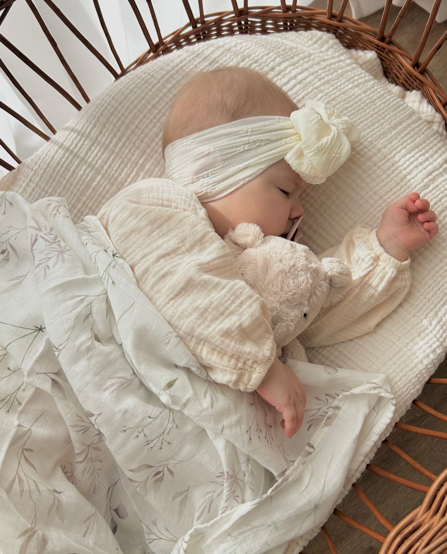 MUSSELIN XL SCHMUSETUCH - calm nature (120x120 cm)