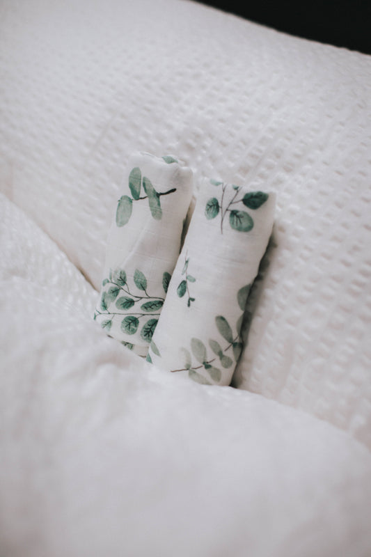 Mulltücher 2er Set - eucalyptus - 60x60cm