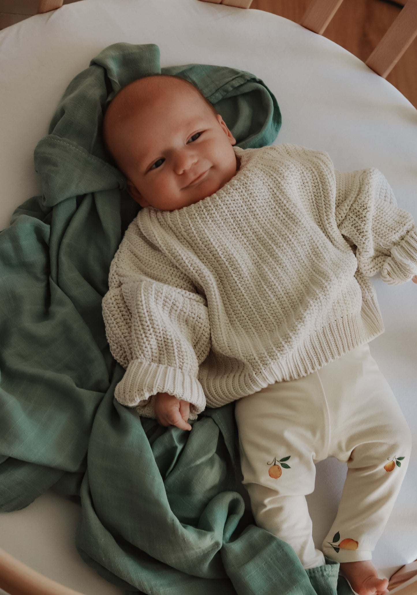 MUSSELIN XL SCHMUSETUCH - soft mint (120x120 cm)