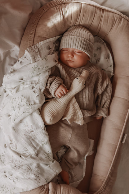 MUSSELIN XL SCHMUSETUCH - calm nature (120x120 cm)