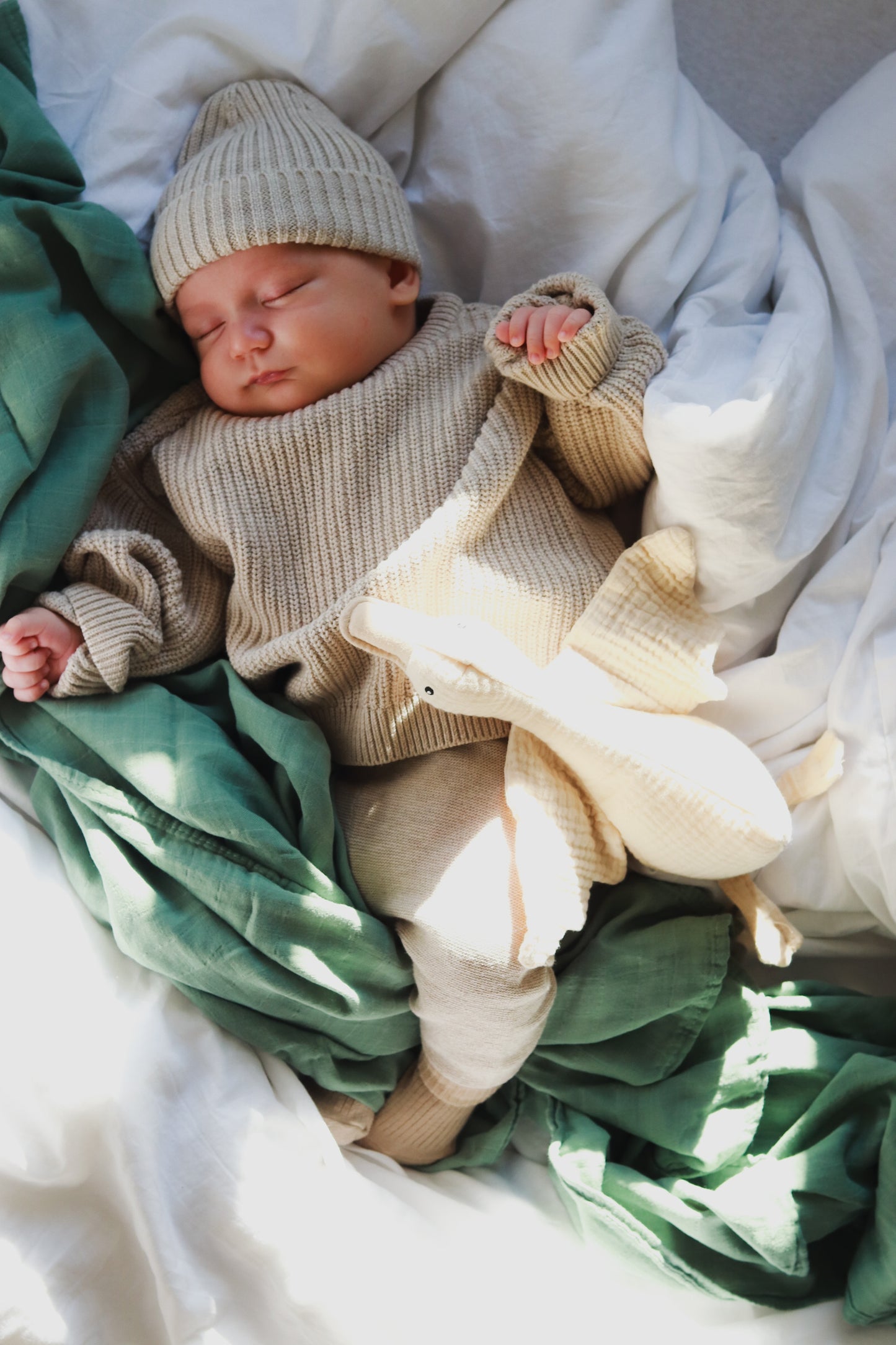 MUSSELIN XL SCHMUSETUCH - soft mint (120x120 cm)