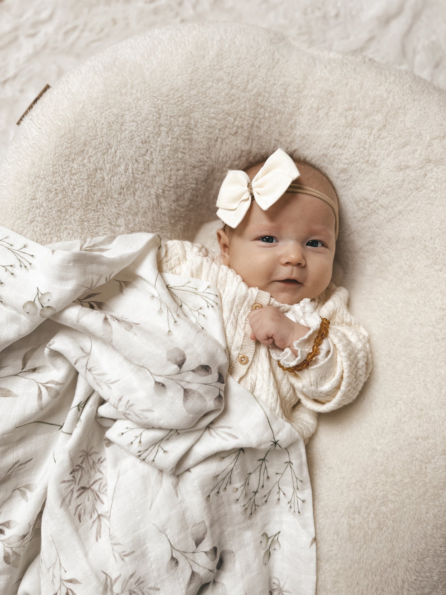 MUSSELIN XL SCHMUSETUCH - calm nature (120x120 cm)