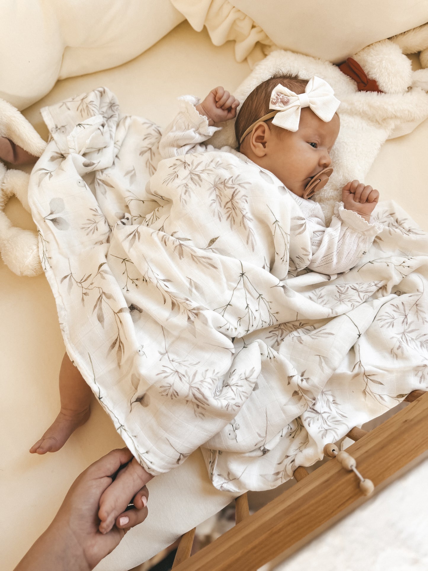 MUSSELIN XL SCHMUSETUCH - calm nature (120x120 cm)