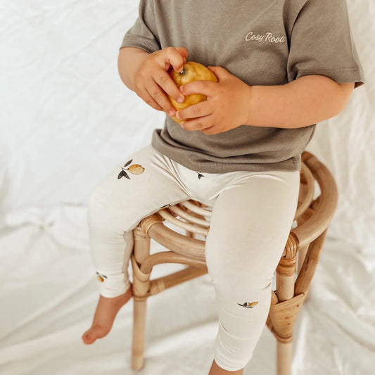 Organic Leggings - Pure Lemon