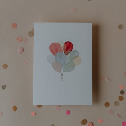 Aquarell Geschenkpostkarte
