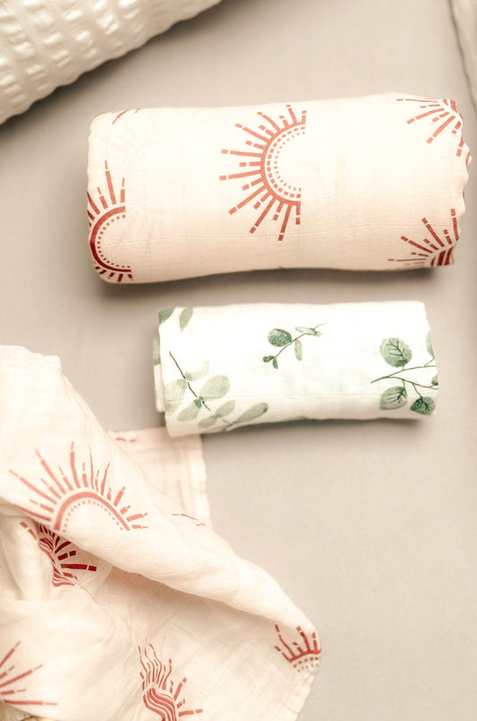 Mulltücher 2er Set - eucalyptus - 60x60cm