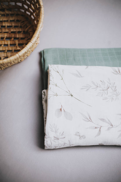 MUSSELIN XL SCHMUSETUCH - soft mint (120x120 cm)