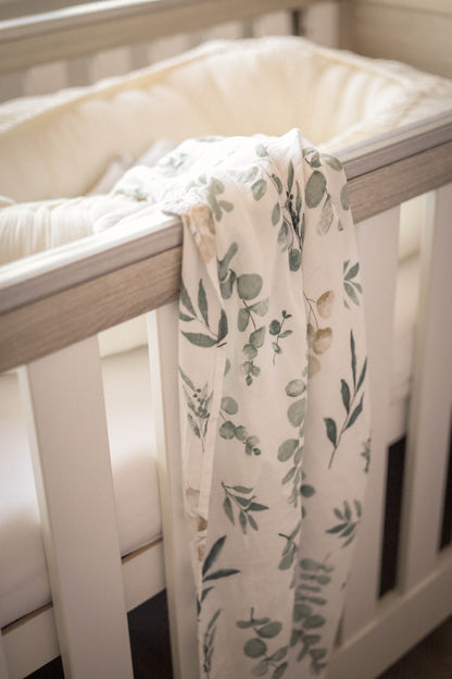 MUSSELIN XL SCHMUSETUCH - eucalyptus (120x120 cm)